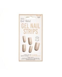 Front of packaging for Ardell Nail Addict Gel Nail Strips - Cashmere Sands
