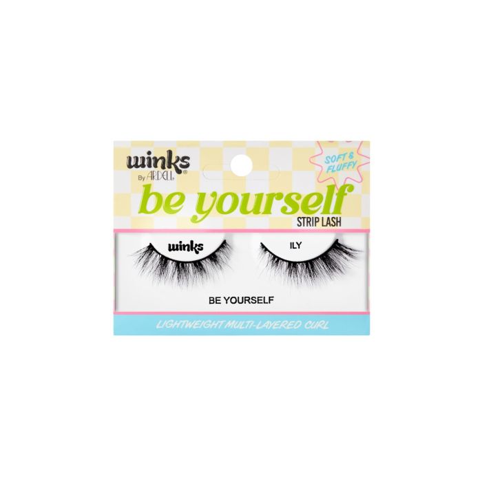 Front side of Winks Be Yourself Lashes ILY